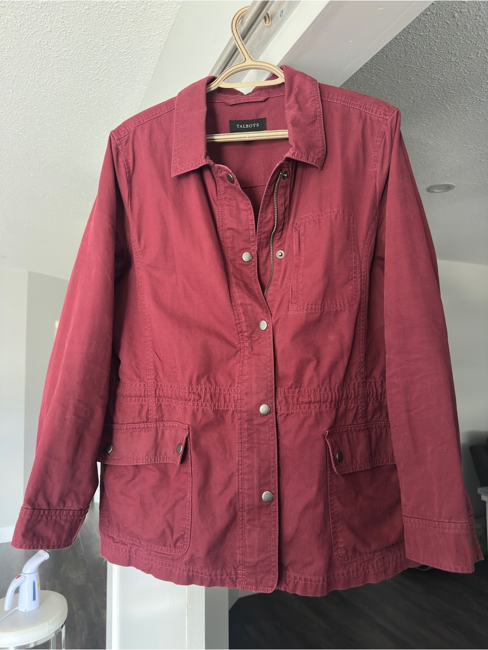 Talbots Women's Burgundy Utility Jacket